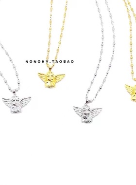 宋妍霏王源国潮同款天使INS项链
