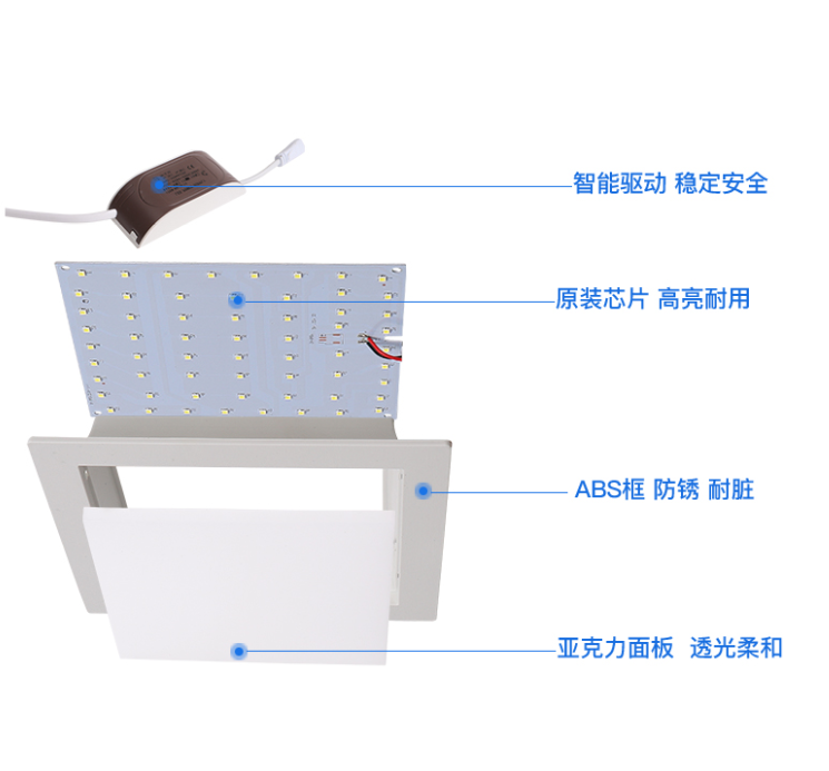 代替欧普厨卫灯排管YDW9W13W21W25W45W-3U1四针三基色 - 图2