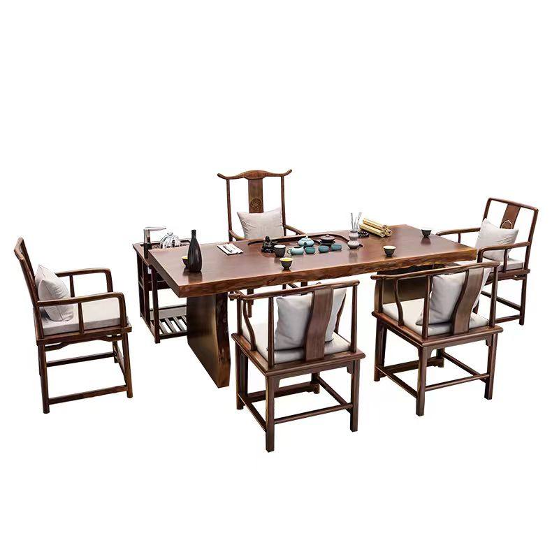 新中式大板茶桌茶具套装一体禅意办公室茶台家用实木泡茶桌椅组合,淘宝优惠券,粉丝福利购,淘宝优惠卷