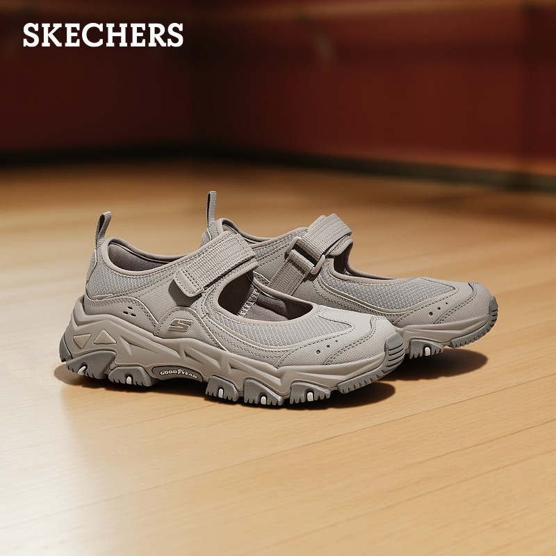 沈月同款|斯凯奇运动玛丽珍鞋夏季新款女鞋浅口单鞋厚底户外凉鞋