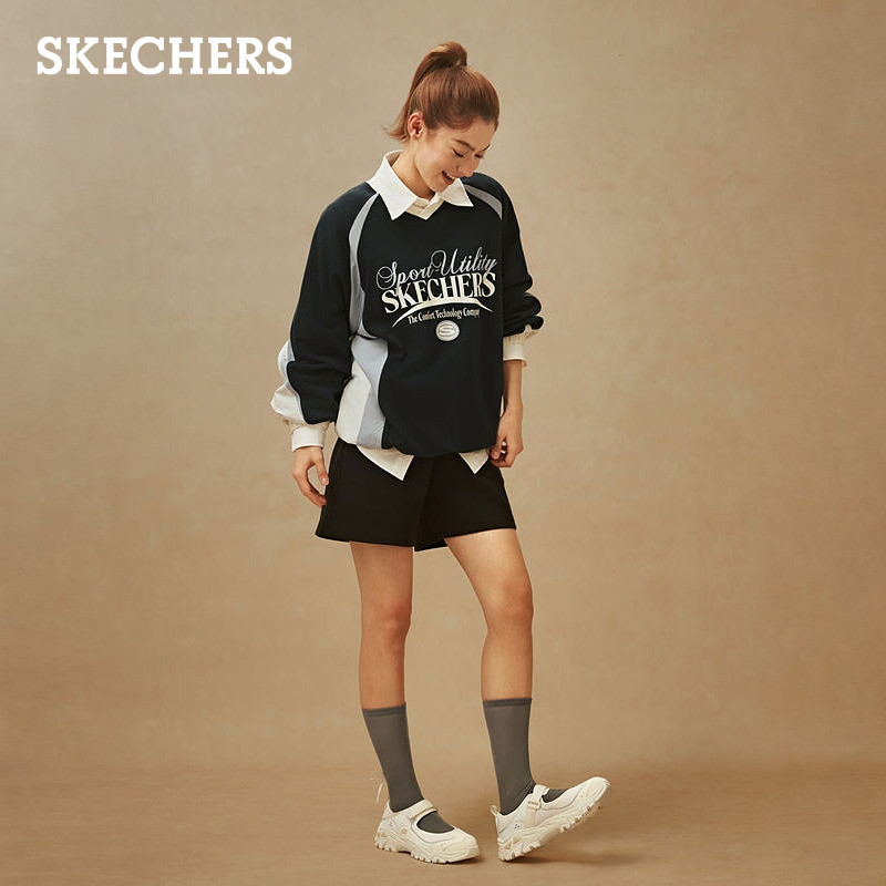 沈月同款|斯凯奇运动玛丽珍鞋夏季新款女鞋浅口单鞋厚底户外凉鞋