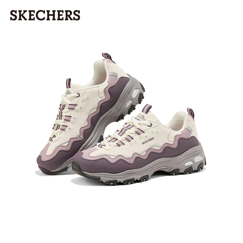 斯凯奇树莓熊|2026新款女鞋熊猫鞋厚底增高老爹鞋缓震休闲运动鞋,淘宝优惠券,粉丝福利购,淘宝优惠卷