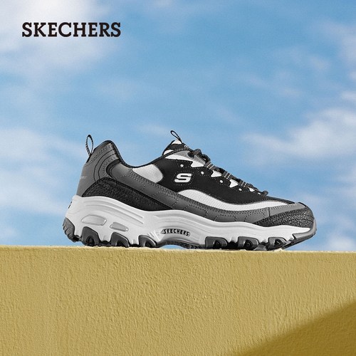 斯凯奇熊猫鞋秋冬女厚底增高休闲运动鞋软底舒适轻便老爹鞋机甲鞋 - 图1