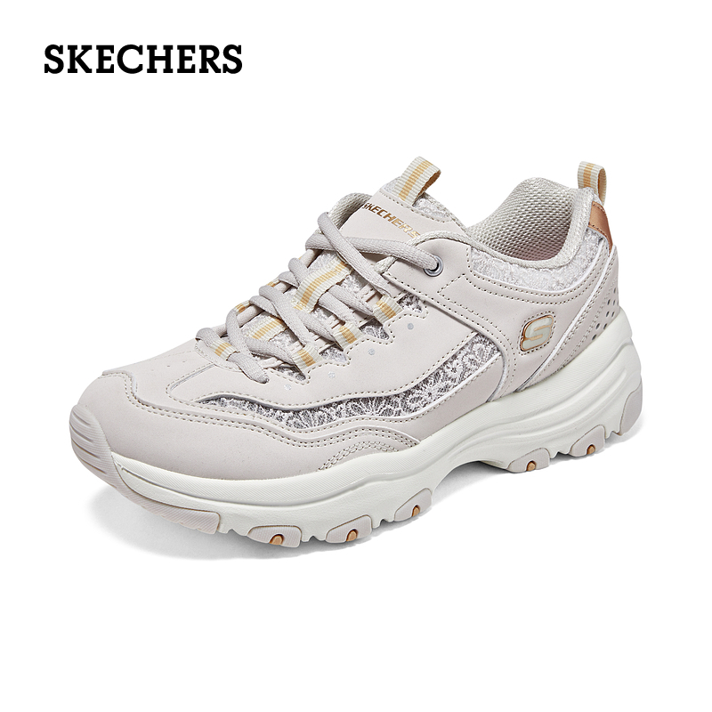 Skechers斯凯奇黑白熊夏季女鞋老爹鞋增高休闲鞋时尚运动鞋熊猫鞋-图3