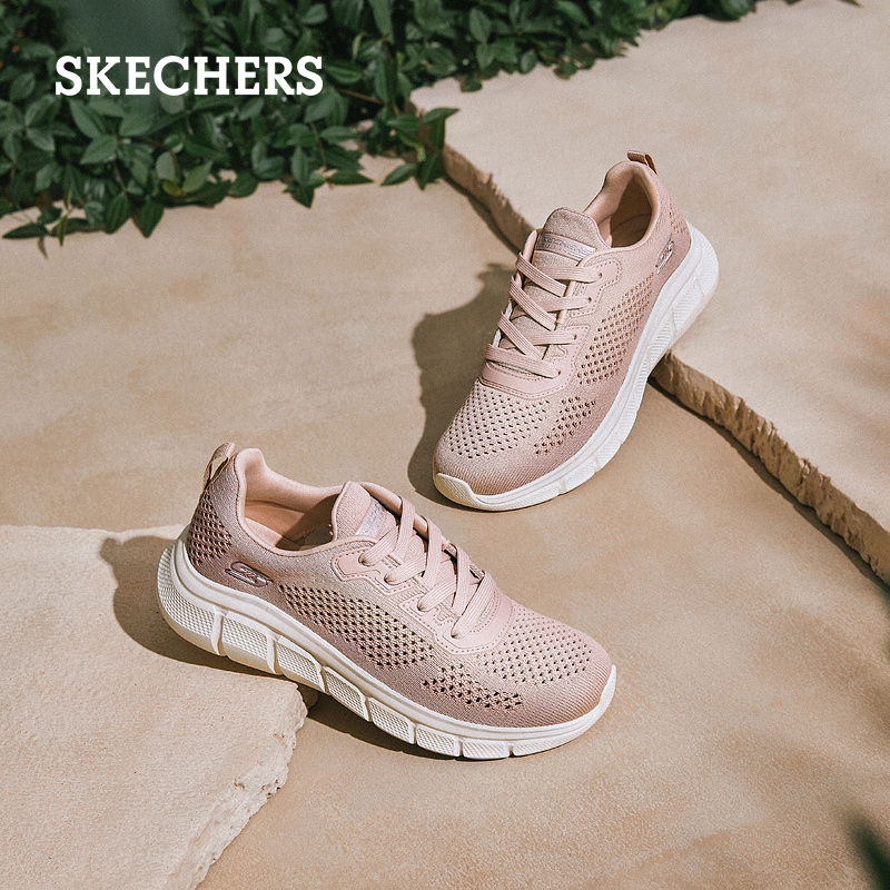 【母亲节礼物】Skechers斯凯奇夏高女鞋网面透气休闲跑步运动鞋-图3