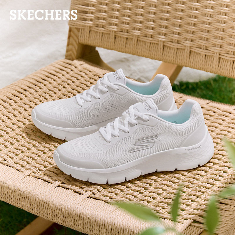 斯凯奇2026春季新款女鞋健步鞋休闲运动鞋舒适透气厚底缓震软底鞋,淘宝优惠券,粉丝福利购,淘宝优惠卷