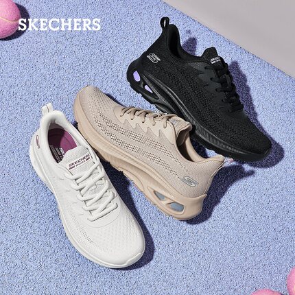 Skechers斯凯奇小白鞋夏季女鞋白色运动鞋