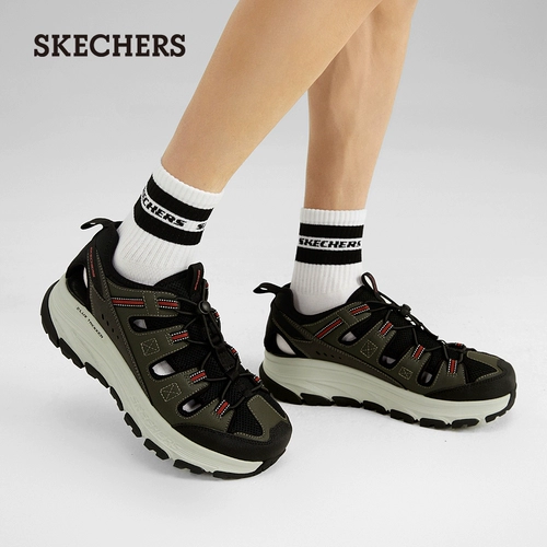 Skechers, комфортные сандалии на платформе для отдыха, износостойкая пляжная обувь с амортизацией, туфли