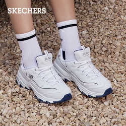 Skechers小白熊老爹鞋海军蓝厚底增高女鞋