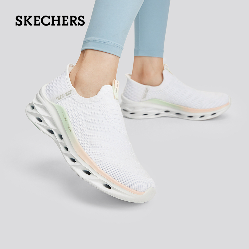 【闪穿鞋】Skechers斯凯奇2024年夏季新款女休闲一脚蹬懒人健步鞋 - 图3