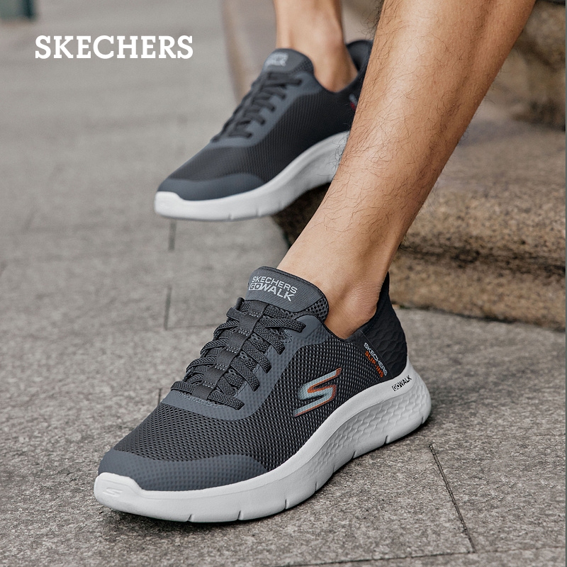 【闪穿鞋】Skechers斯凯奇slip ins系列夏季新款男鞋一脚蹬健步鞋 - 图2