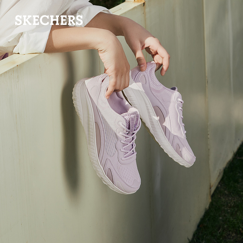 Skechers斯凯奇夏季女鞋网面透气运动鞋缓震软底休闲鞋板鞋跑步鞋