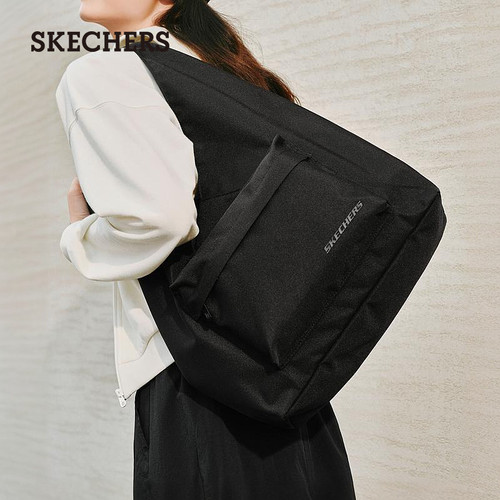 斯凯奇时尚休闲托特包潮流包包轻便超大容量旅行包通勤手提单肩包 - 图1