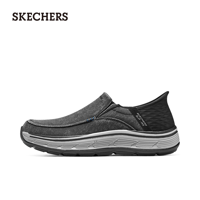 【闪穿鞋】Skechers斯凯奇Slip ins系列夏一脚蹬健步鞋休闲鞋男鞋 - 图3