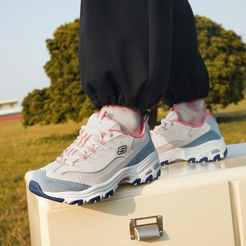 斯凯奇一代奶茶熊|秋冬女鞋熊猫鞋厚底老爹鞋休闲运动鞋增高鞋 - 图3