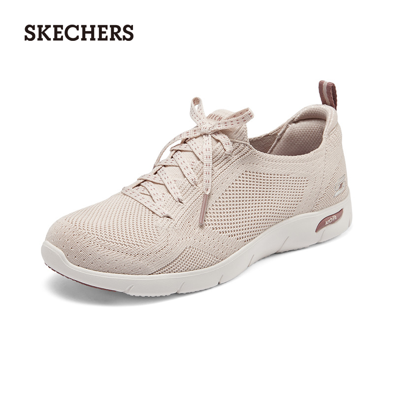 Skechers斯凯奇夏季女鞋一脚蹬运动鞋缓震舒适回弹缓震透气休闲鞋-图1