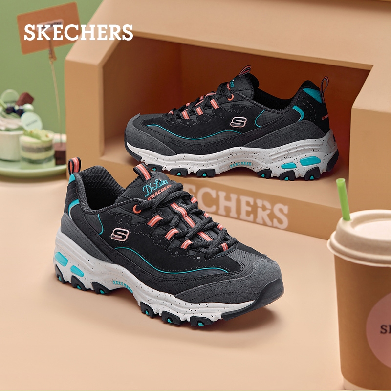 Skechers斯凯奇夏季女鞋缓震舒适运动鞋厚底透气休闲鞋增高老爹鞋-图2