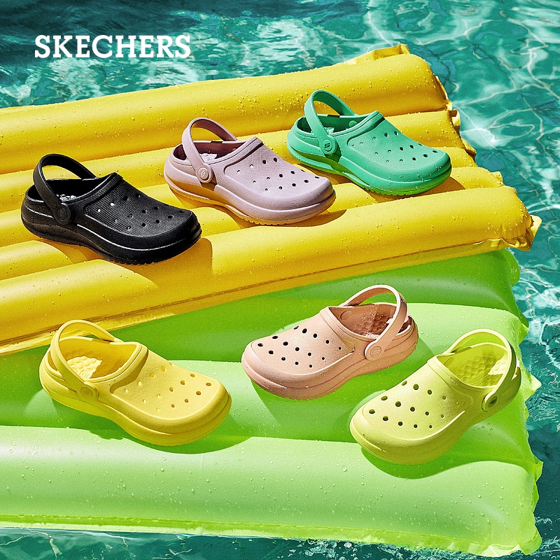 【年中狂欢节】Skechers斯凯奇洞洞鞋轻质舒适凉鞋夏季外穿沙滩鞋