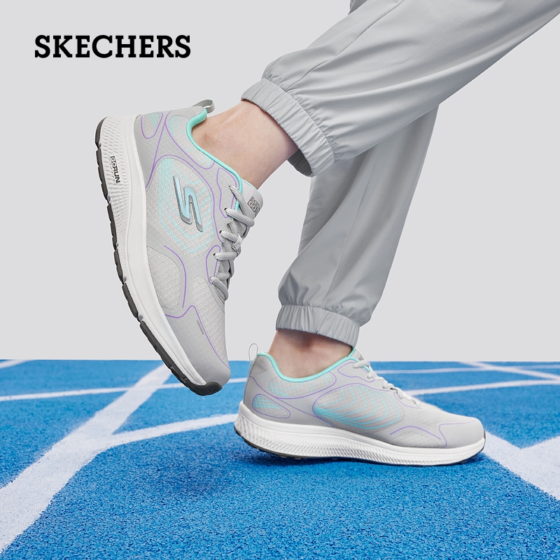 Skechers斯凯奇夏季女鞋轻质缓震跑步鞋轻质舒适抓地耐磨运动鞋-图2