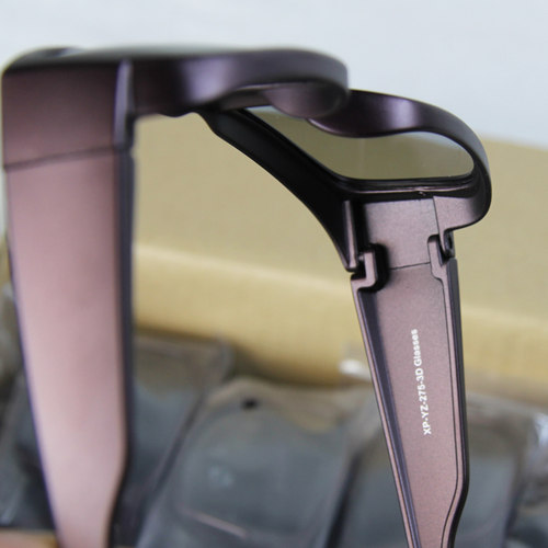 高端款！酒红色 线偏光偏振3D眼镜  XP-YZ-275-3D Glasses - 图1