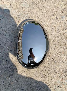 不锈钢镜面椭圆形水滴鹅卵石雕塑室内售楼处酒店会所水池装饰摆件