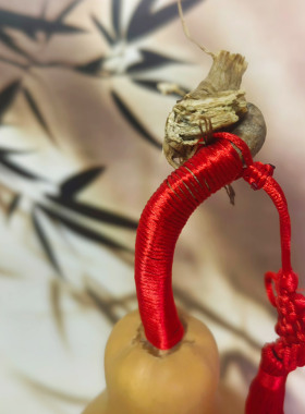 大葫芦摆件纯手工葫芦烙画传统工艺多福石榴图案美好寓意葫芦摆件