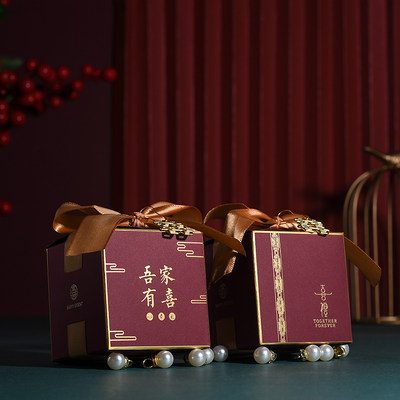 21新款欧式喜糖盒子创意抖音ins风结婚礼盒包装网红空糖果纸盒 虎窝淘