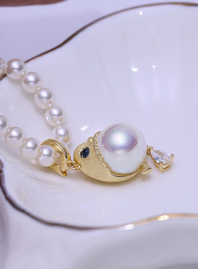 DIY配件S925纯银珍珠吊坠空托配