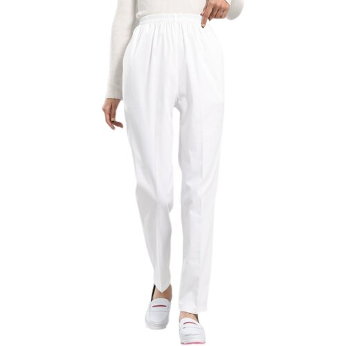 冬季新款护士裤白色秋冬修身松紧弹力工作裤子美容医院抗皱纹绣师 - 图3