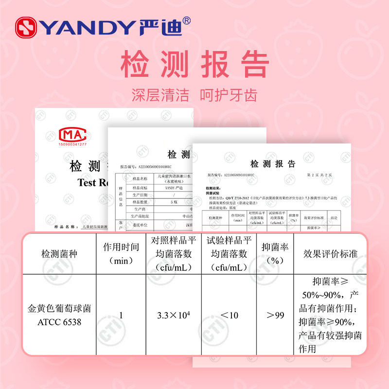 严迪儿童漱口水防蛀牙无酒精抑菌清新减少口臭气3-12岁专用,淘宝优惠券,粉丝福利购,淘宝优惠卷