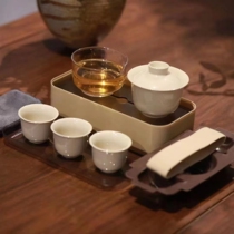 ) Artisan Products) Travel Gongfu Tea Set of tea set Tea House Collection Bag Dormitory Office Portable Tea Set Hotel
