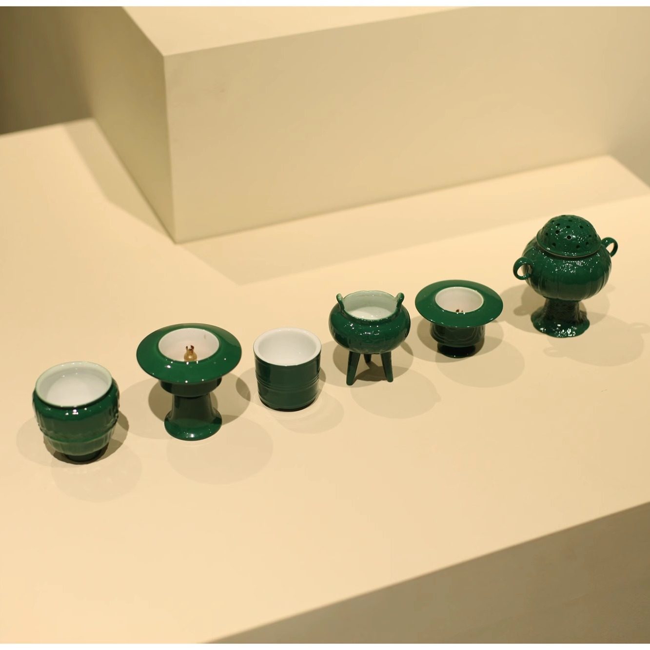 |亦宋书院|《竹叶绿》小香插 行炉 绿色 线香焚香道 中式家具摆件,淘宝优惠券,粉丝福利购,淘宝优惠卷