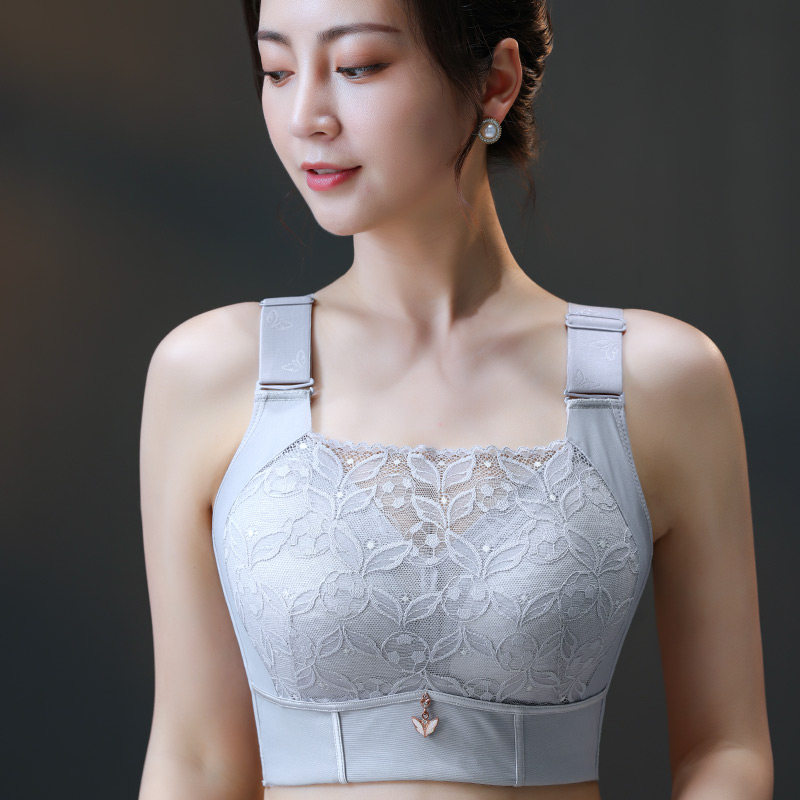 内衣女聚拢大胸显小无钢圈胸罩收副乳防下垂性感文胸薄款胖MM,淘宝优惠券,粉丝福利购,淘宝优惠卷