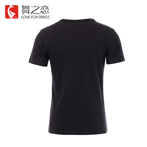 舞之恋舞蹈服学生艺考形体服男显瘦现代舞练功服弹力训练短袖上衣 - 图2