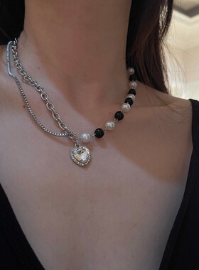 追光珍珠链条徐志贤同款水钻