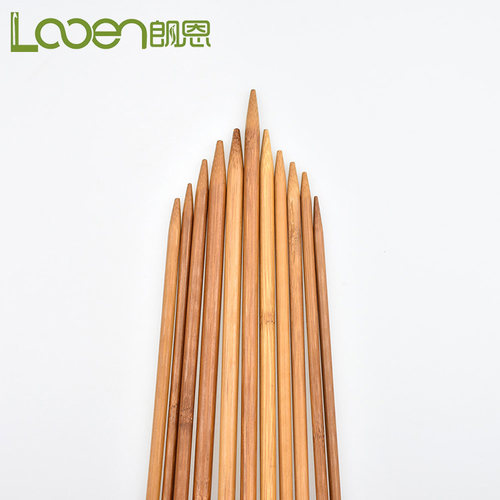 毛衣针毛线针棒针手工编织工具套装织毛衣针单头带堵头竹木制长针 - 图1