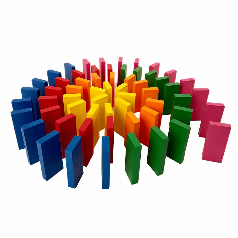 pintoy多米诺骨牌儿童益智拼装玩具 beleduc多米诺骨牌