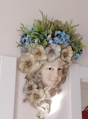 包邮庭院复古唯美浪漫花神壁挂