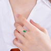 Milai Jewelry 0.85 carat natural Zambian emerald ring for women 18k gold inlaid diamond ring customization