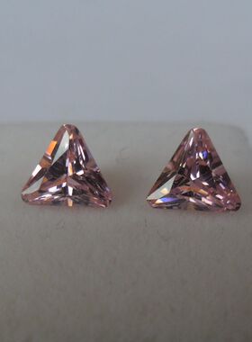 diy裸钻紫色美甲宝石戒面