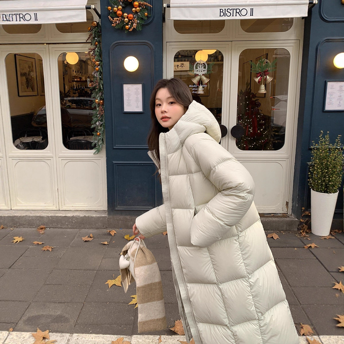 2025新款平湖羽绒服女韩国冬季长款过膝加厚宽松白鸭绒外套,淘宝优惠券,粉丝福利购,淘宝优惠卷