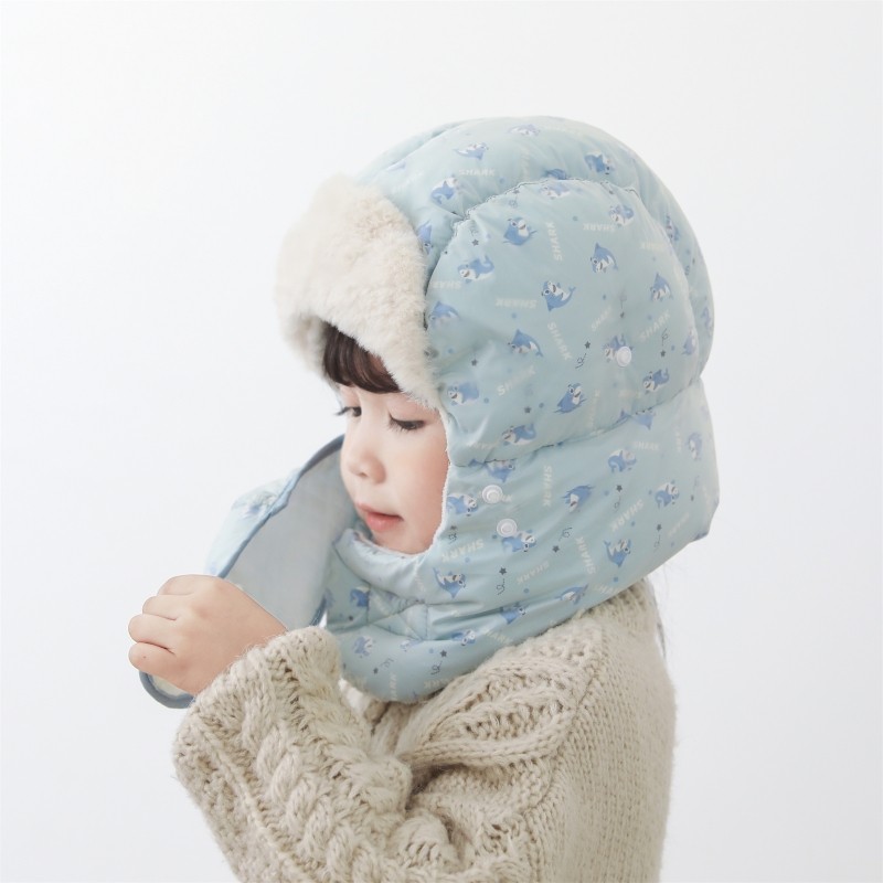 儿童冬季护耳雷锋帽保暖加绒加厚男女童防风护脸宝宝防寒套头帽子,淘宝优惠券,粉丝福利购,淘宝优惠卷