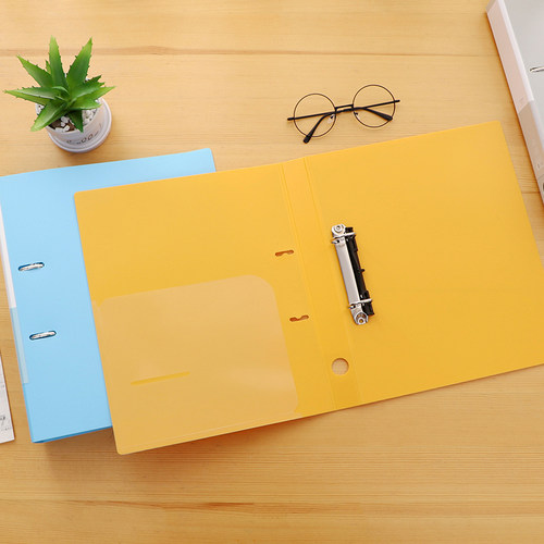 a4纸双孔文件夹快劳夹a4档案夹活页打孔2孔d型夹资料夹装订办公 - 图3