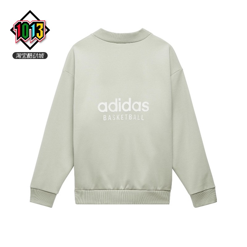 阿迪达斯三叶草BASKETBALL男女美式复古休闲运动卫衣 IA3434 3435 - 图2
