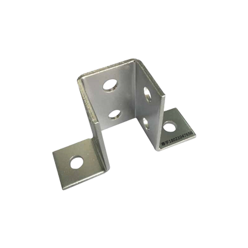 骞宇 C型钢底座连接板 太阳能光伏支架底座 固定立柱斜撑安装配件 - 图3