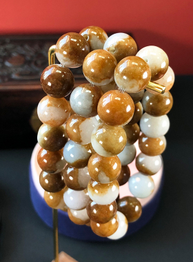 缅甸天然翡翠聚宝盆手串