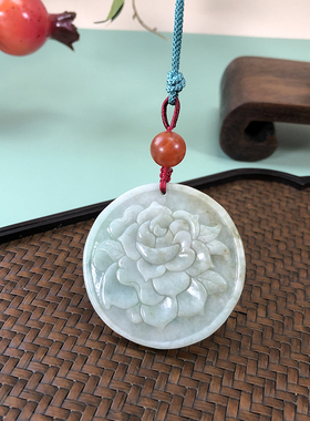 吊坠缅甸翡翠玛瑙长链女项链捡漏