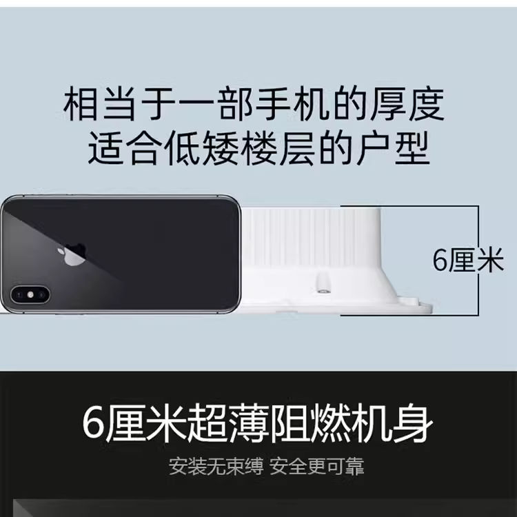 集成吊顶换气扇 超薄6cm厨卫天花板大功率排气扇强力排风扇吸顶式