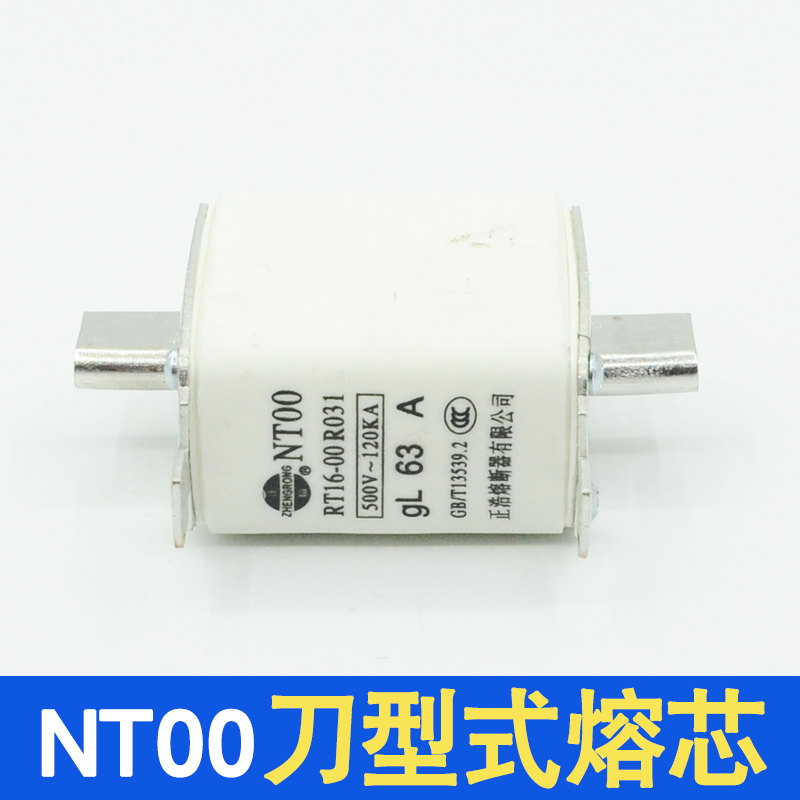 正浩正熔NT00陶瓷熔断器熔芯NTOO RT16-00 RO31 32A50A63A80A160A - 图0