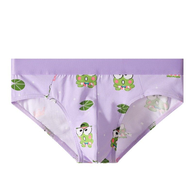 内裤男士纯棉透气可爱三角裤青年男生个性印花卡通青蛙宽边短裤头,淘宝优惠券,粉丝福利购,淘宝优惠卷